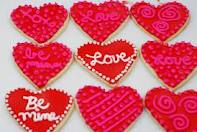 Valentines cookies